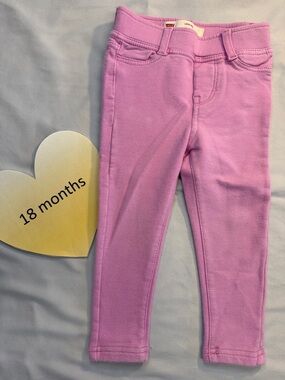 Levi's  - pink pull on leggings/jeggings. Size 18 months